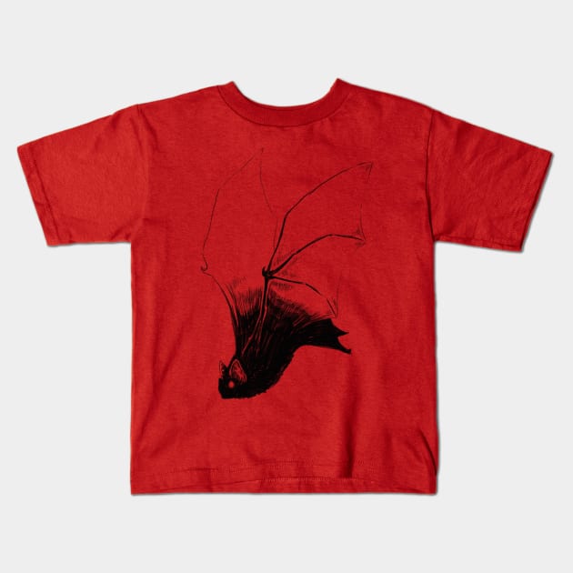 Vampire Bat Kids T-Shirt by crimmart